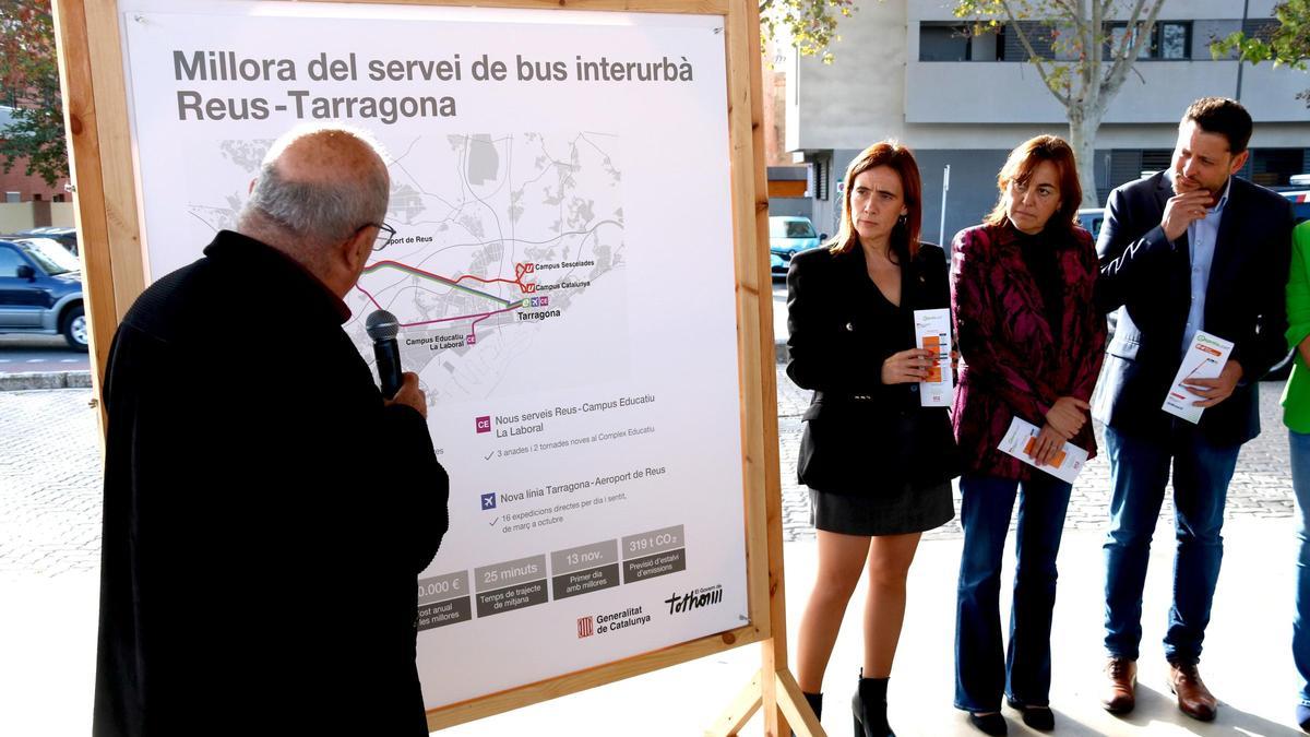 La línea pública de autobús entre Tarragona y Reus se incrementa con 90 servicios diarios y suma el aeropuerto como destino