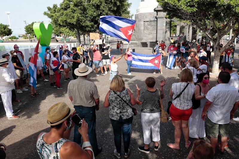 Manifestación por la libertad en Cuba