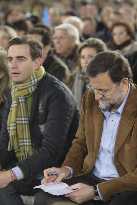 El mítin de Camps y Rajoy en la plaza de toros de València que se pagó en negro