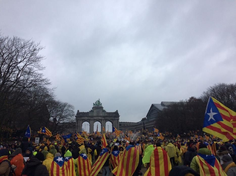 Manifestació independentista a Brussel·les