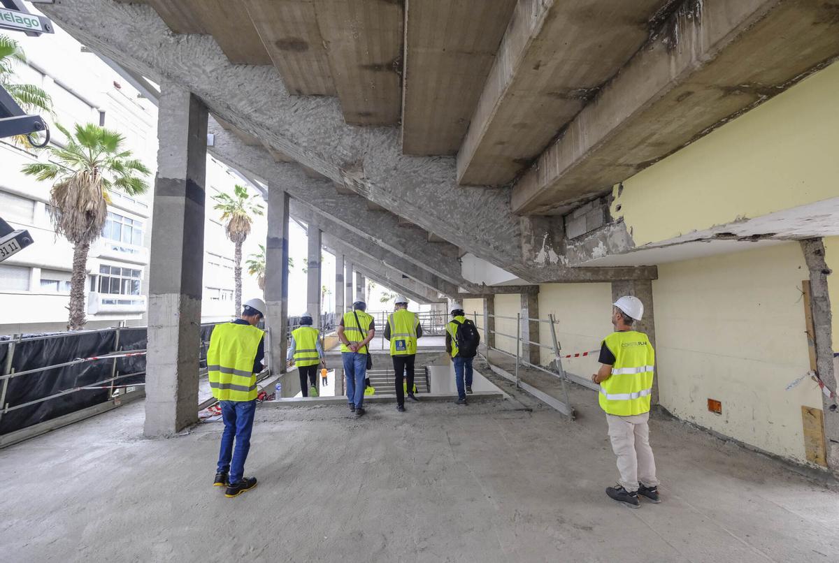 Obras en el Centro Insular de Deportes en Las Palmas de Gran Canaria