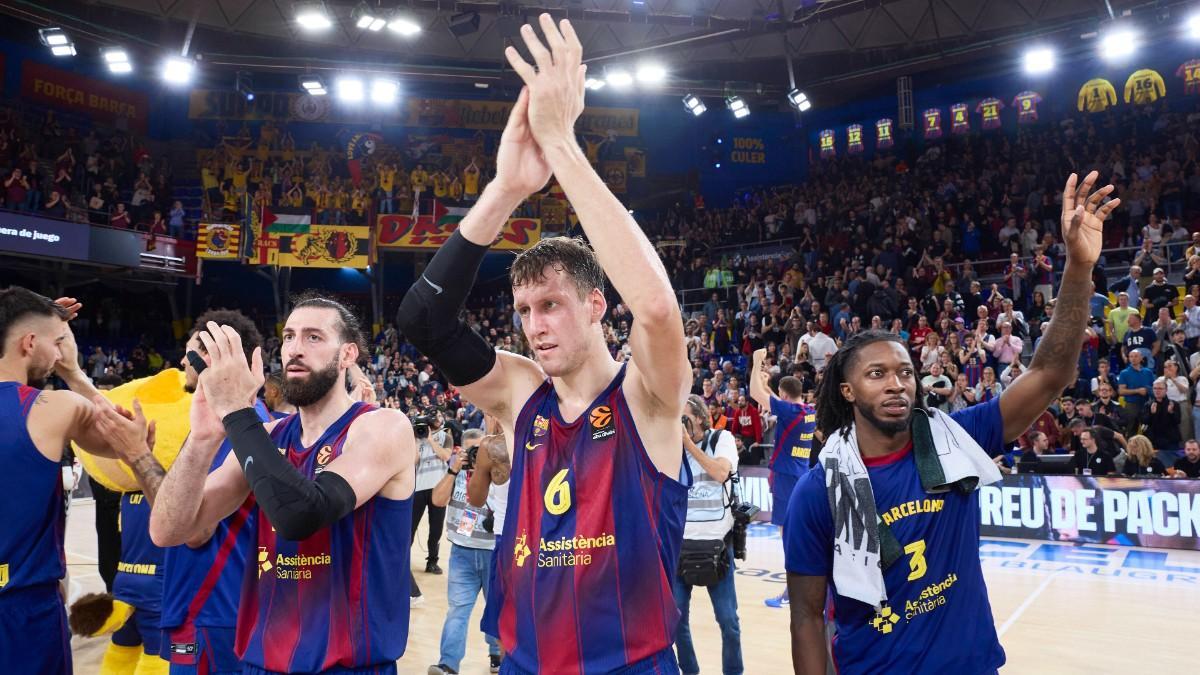 Jan Vesely, en un partido con el Barça