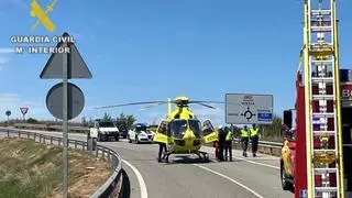Cuatro israelís heridos en un accidente de tráfico en la A-22 en Binéfar