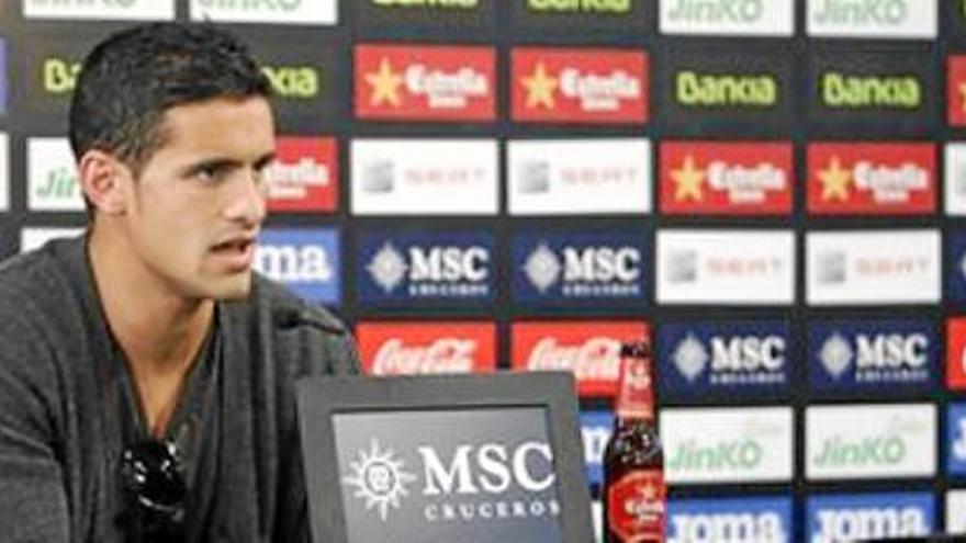 Ricardo Costa en la sala de prensa.