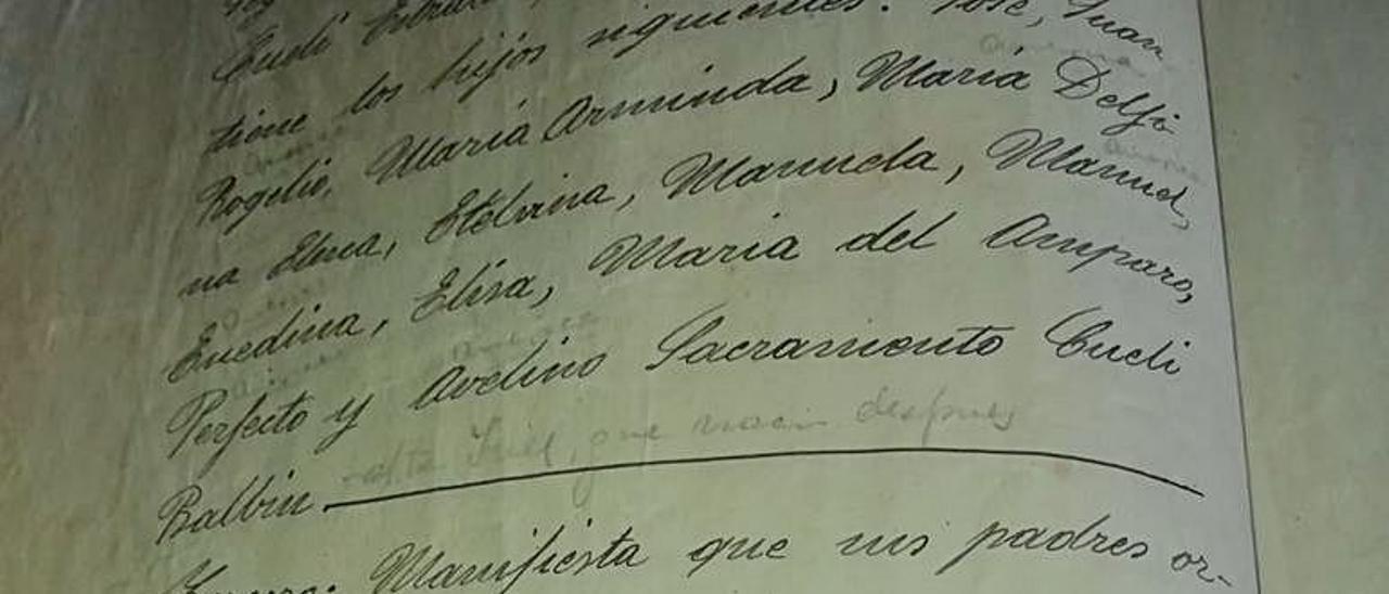 Testamento de Adela Balbín, pidiendo a sus hijos la construcción de la capilla. |  VICENTE ALONSO