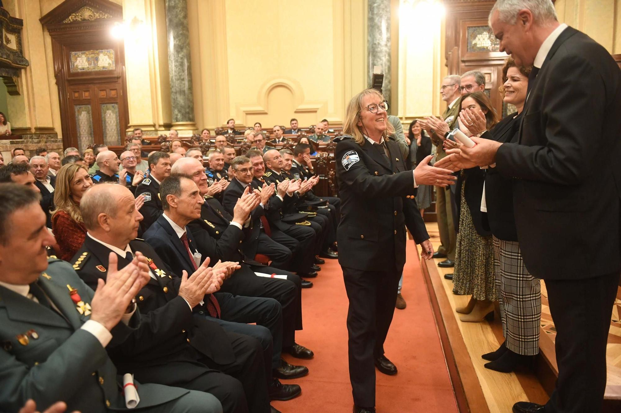 Celebración del Día de la Policía Local en María Pita