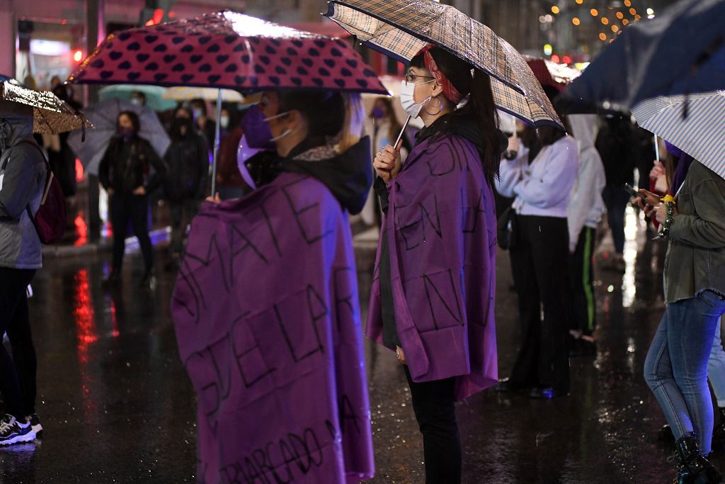 Manifestación feminista en Murcia