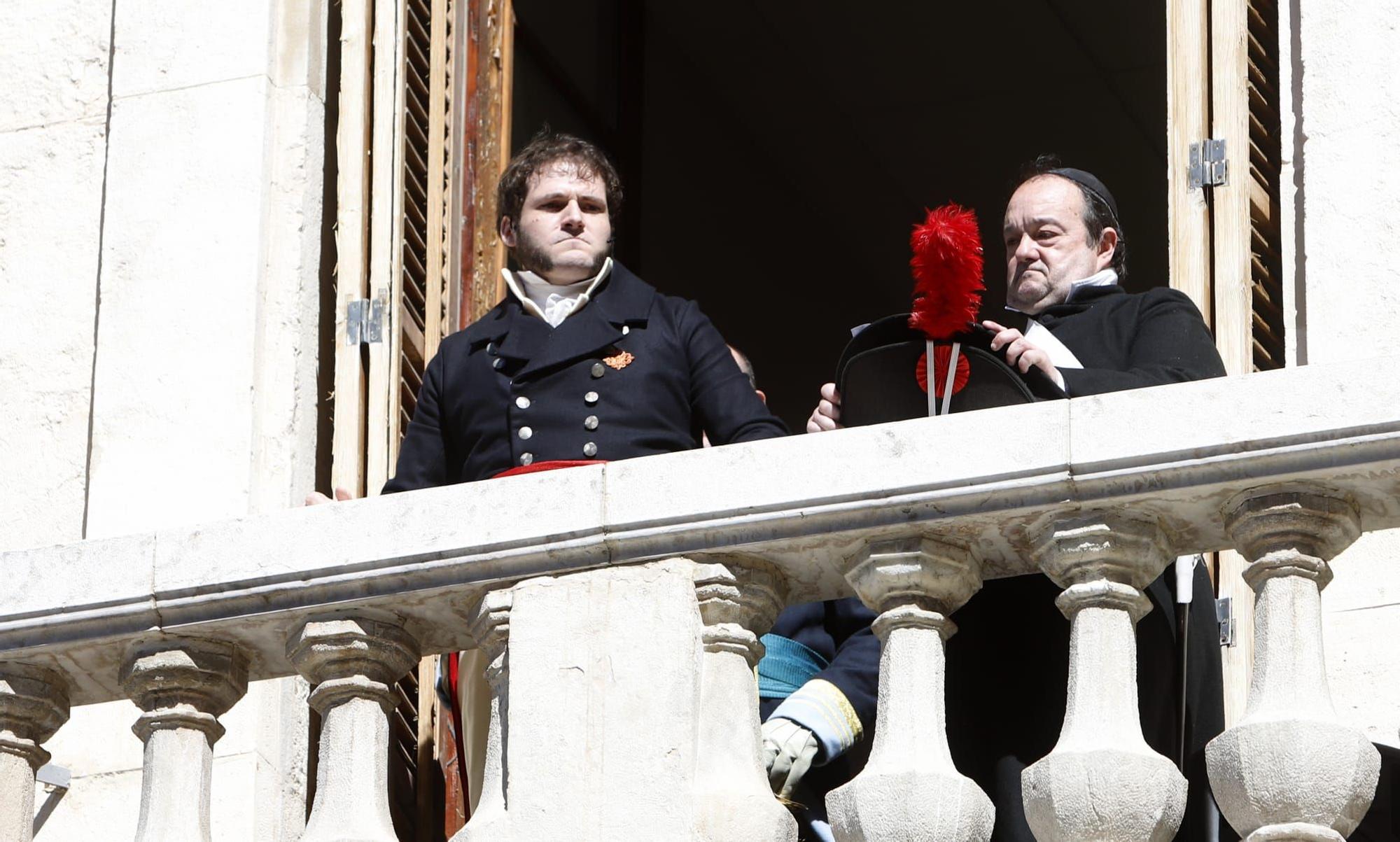 Desfile de las tropas de la recreación de los Sitios de Zaragoza