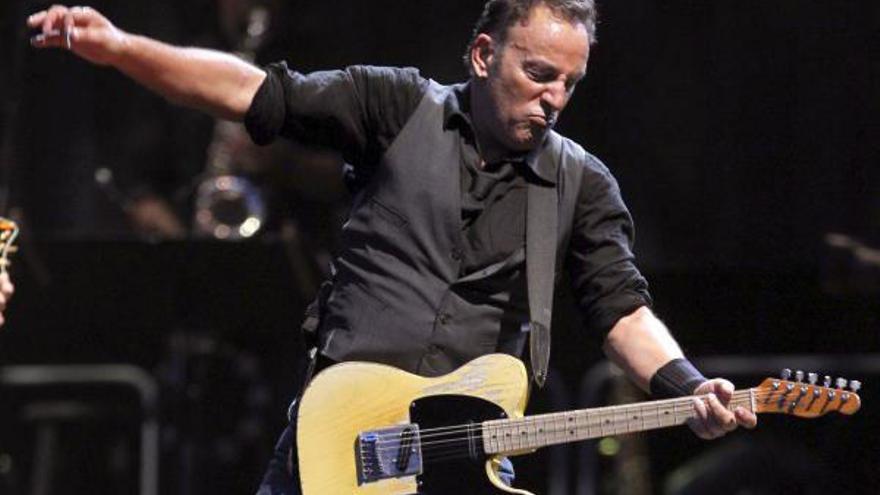 Bruce  Springsteen, en su concierto de Madrid en junio pasado. / EFE