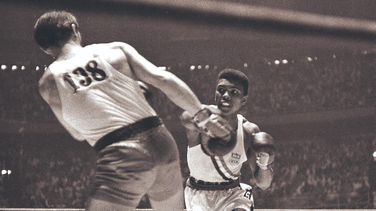 Cassius Clay en las olimpiadas de 1960