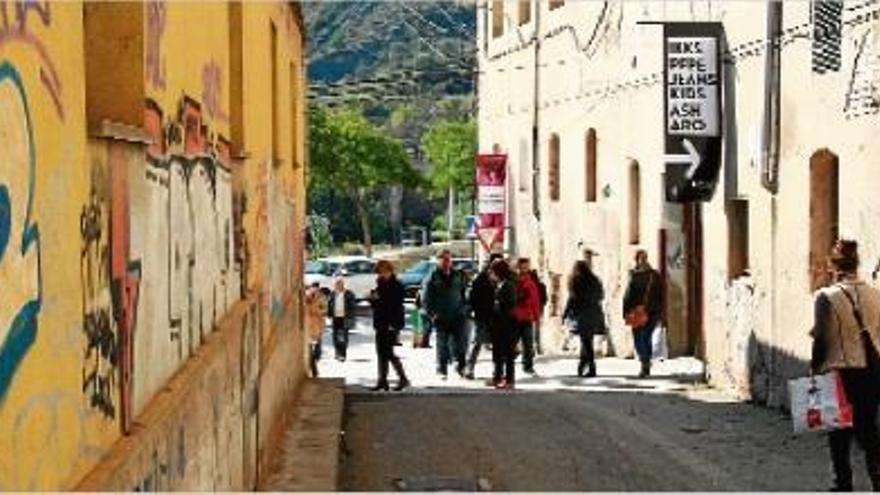 Un dels carrers del barri del Rec en l&#039;edició de fa un any