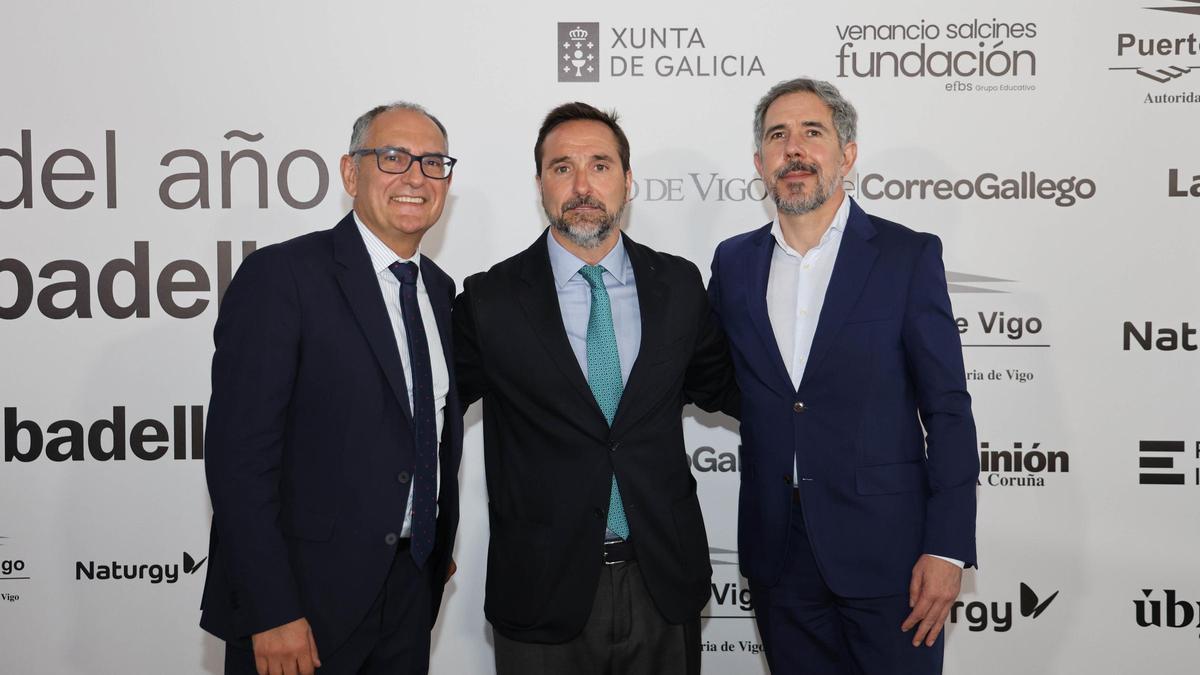 Juan Carlos da Silva, Jorge Álvarez-Naveiro y Pedro Costa.