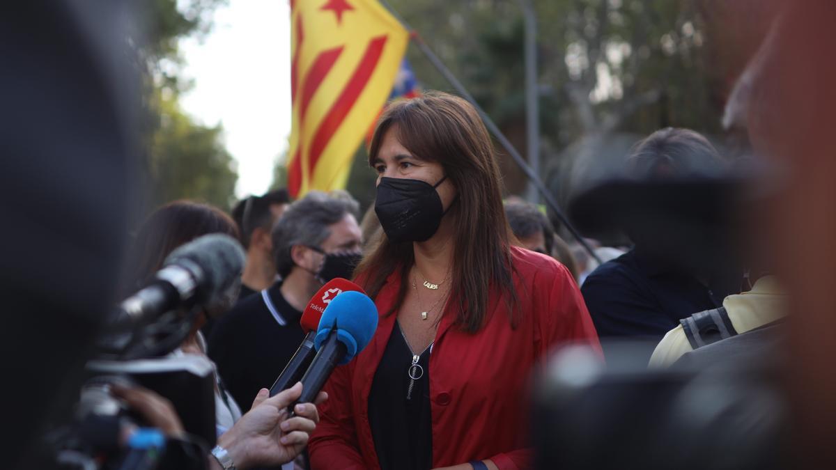 Manifestació a Barcelona en contra de la detenció de Carles Puigdemont a Itàlia