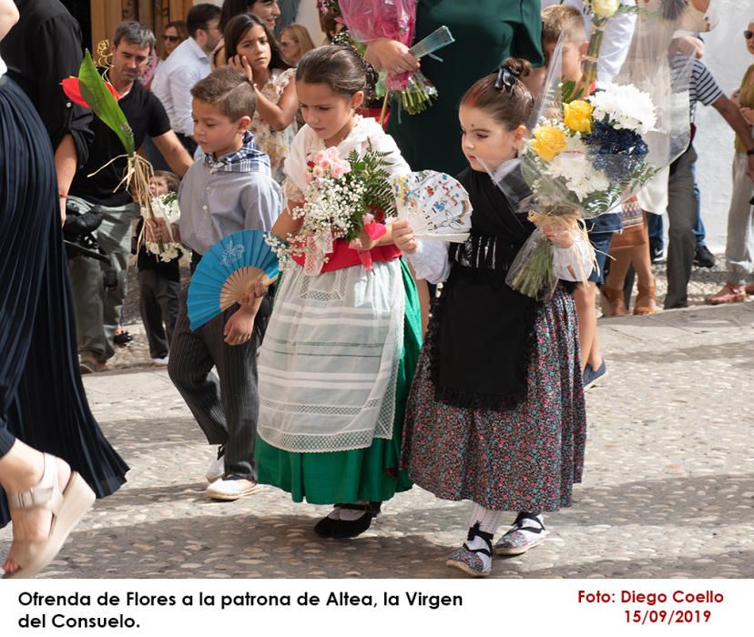 Medio millar de alteanos le ofrendaron sus flores a la Virgen