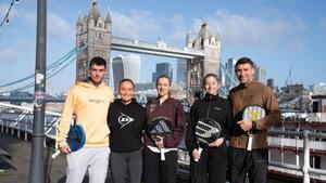 Los protagonistas en la activación organizada en Londres para promocionar el London P1