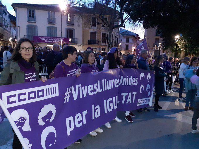 Manifestaciones y actos por el 8M en Ontinyent y Xàtiva