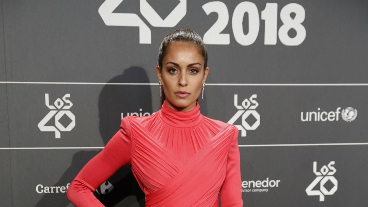 Hiba Abouk en la cena de nominados de los 40 Music Awards 2018