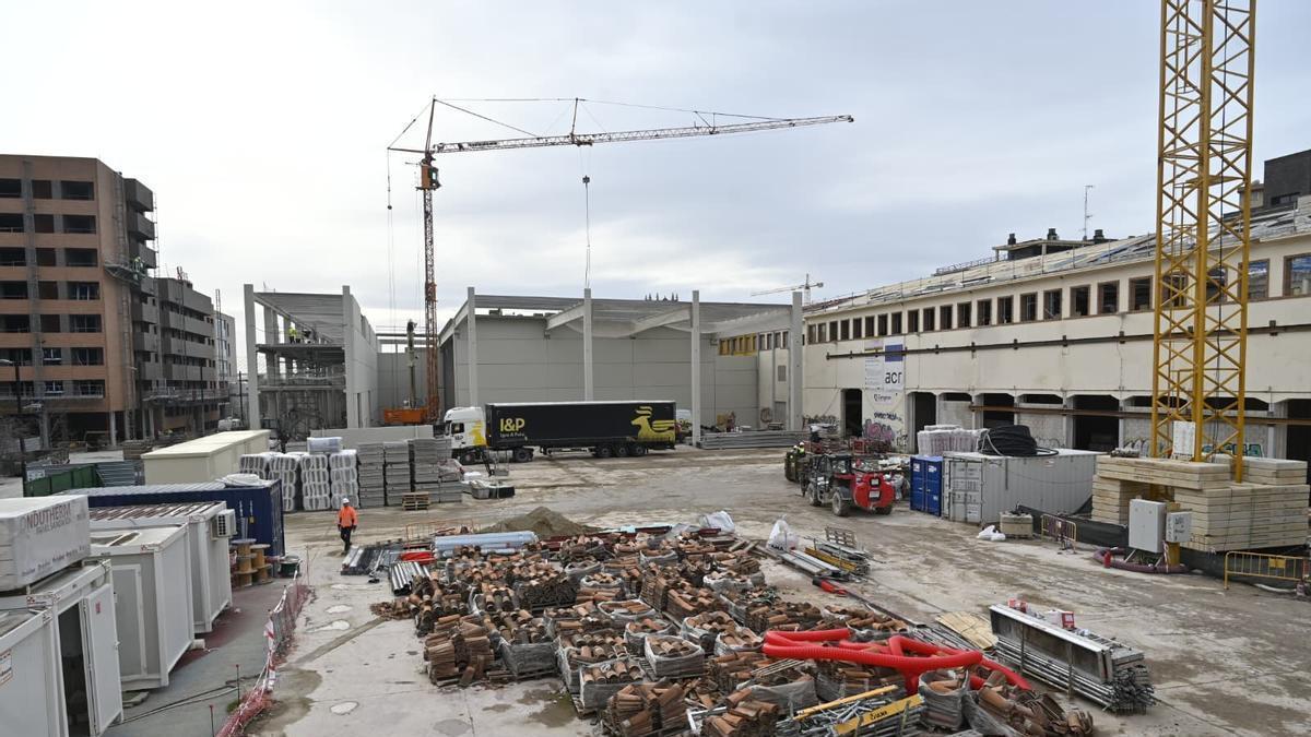Evolución de las obras en la antigua fábrica de Giesa.