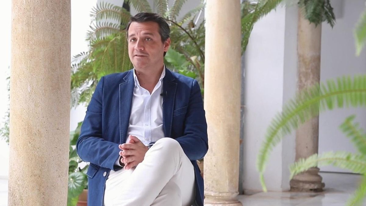 José María Bellido, durante la entrevista.