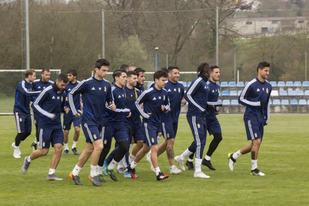 El Oviedo volvió al trabajo esta mañana en El Requexon