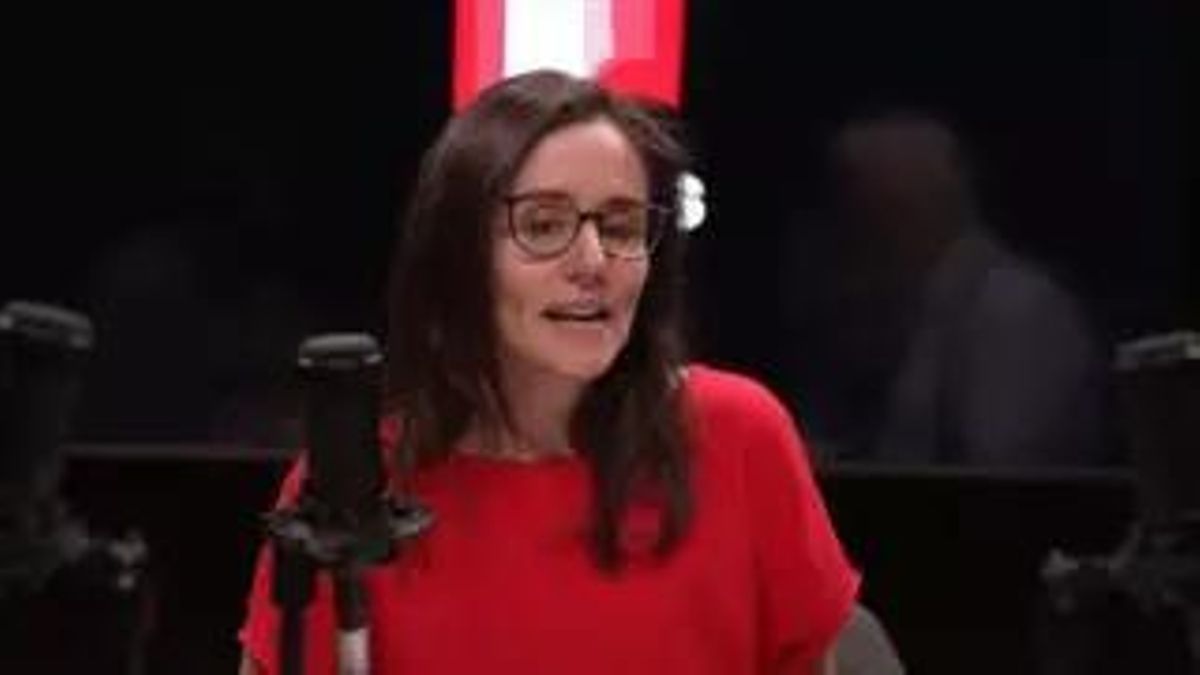 Irene Moll durant el vídeopodcast