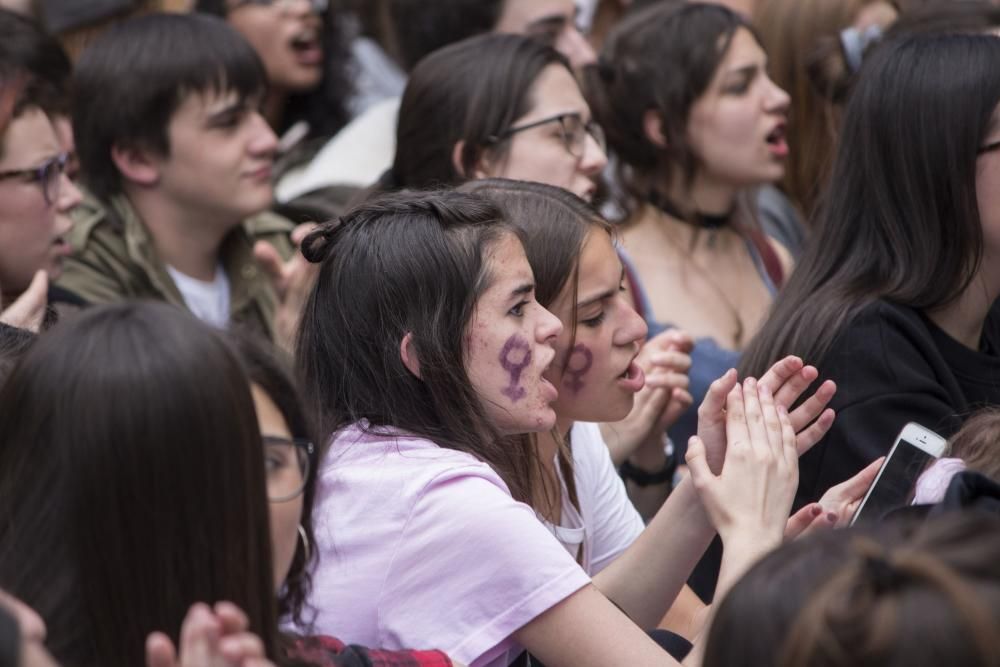 Manifestación en Oviedo.