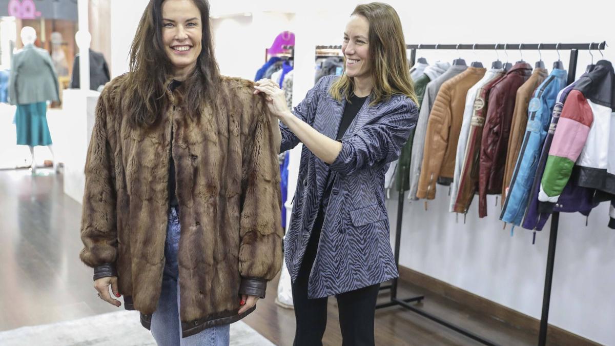 Cyrana boutique en Gijón Transformación de un abrigo de piel