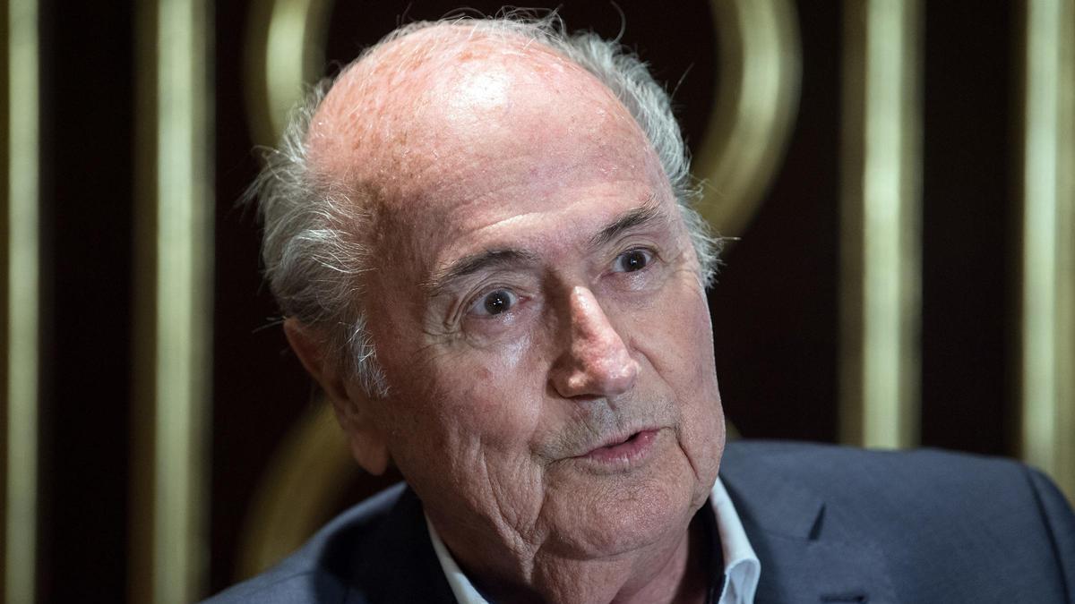 Blatter, en un acto.
