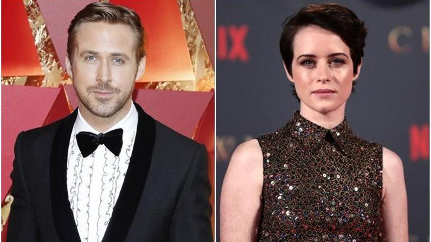 Ryan Gosling y Claire Foy.