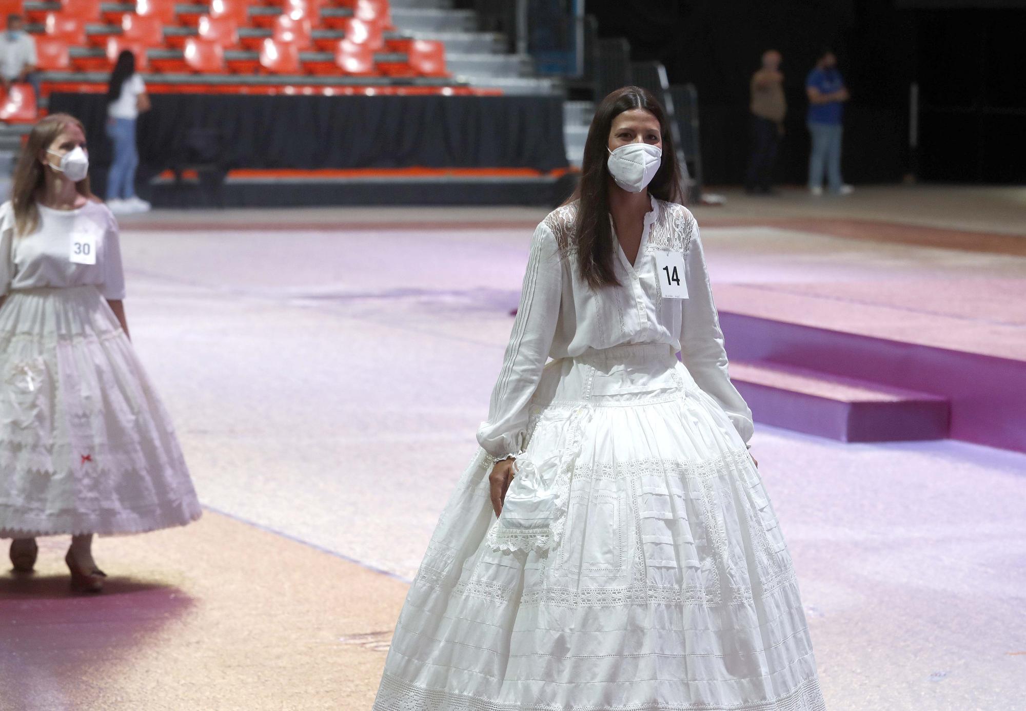 Ensayo de la elección de candidatas a falleras mayores y cortes 2022 en la Fonteta