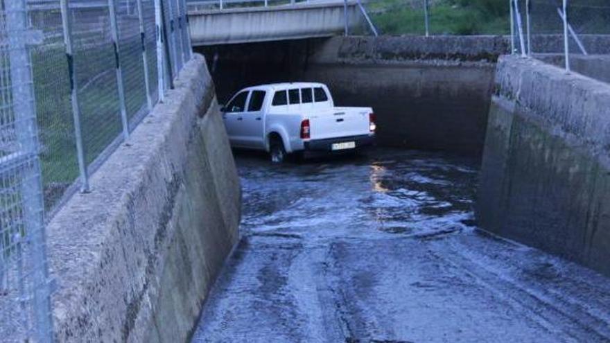 Una de las bocas del túnel.