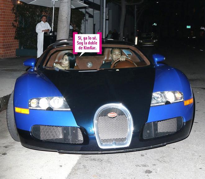 Tyga y la doble de Kim Kardashian se van juntos en el coche del cantante
