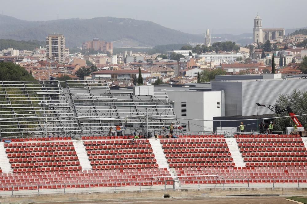 Nova imatge de Montilivi amb la grada del gol nord