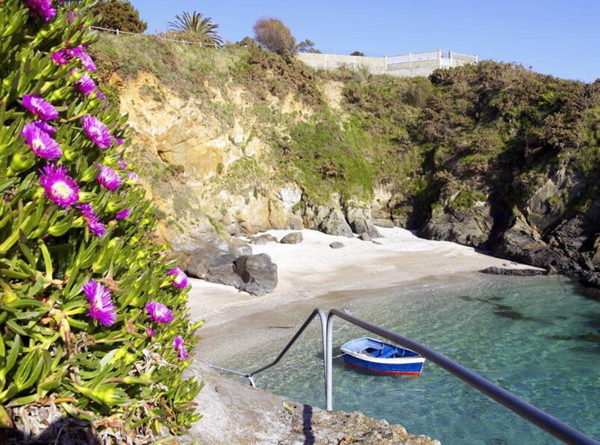 La playa de las Margaritas, en Oleiros