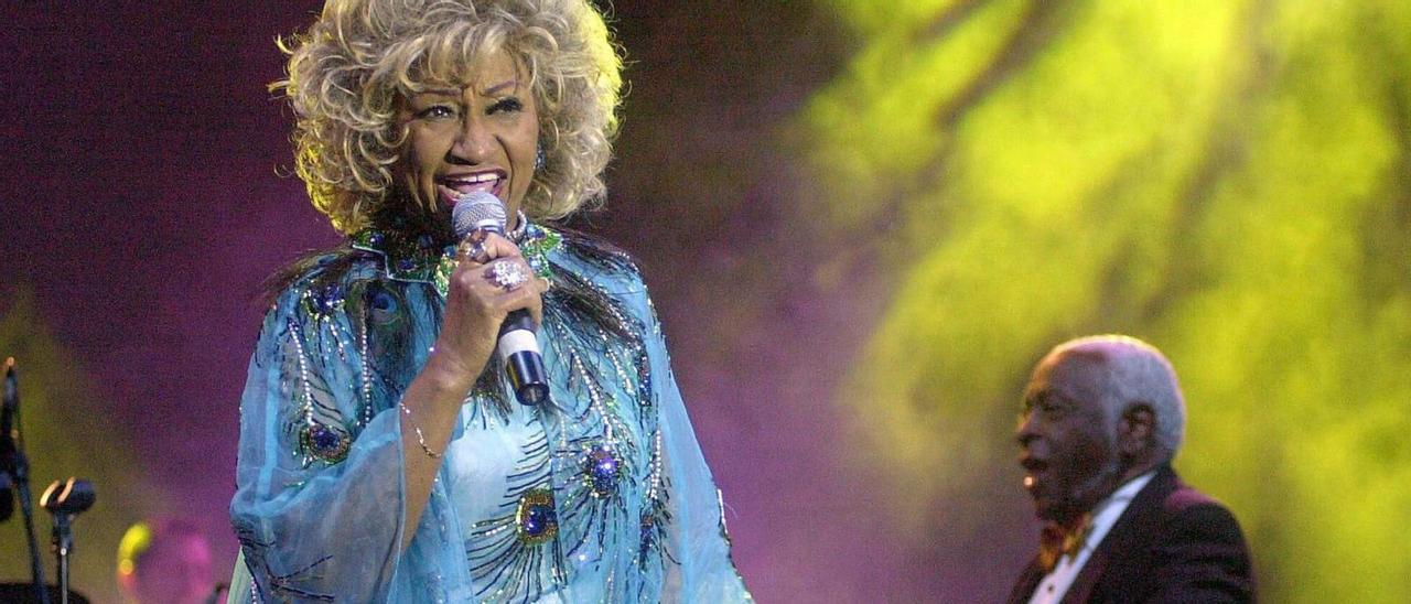 Celia Cruz con Pedro Vargas.