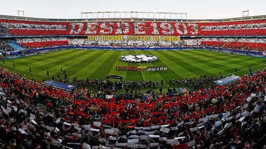 El Calderón, en uno de sus últimos partidos de la Liga de Campeones. // Efe