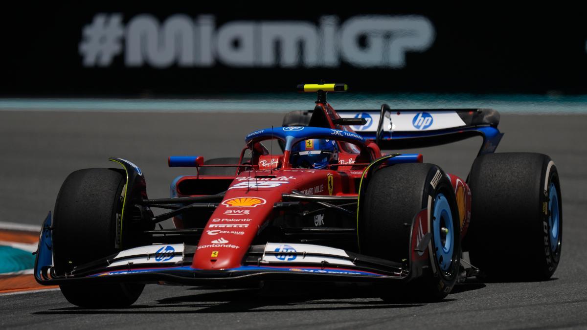 Carlos Sainz arrancará tercero en Miami este domingo