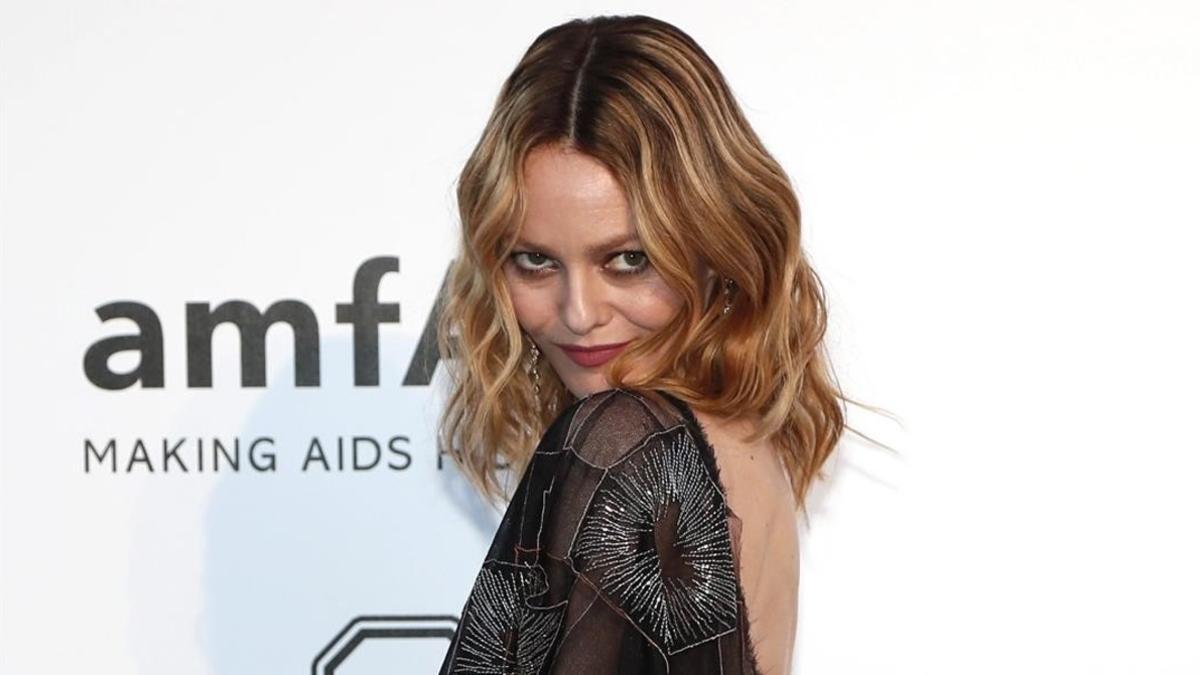 Vanessa Paradis, en la gala Amfar de Cannes, este jueves por la noche.