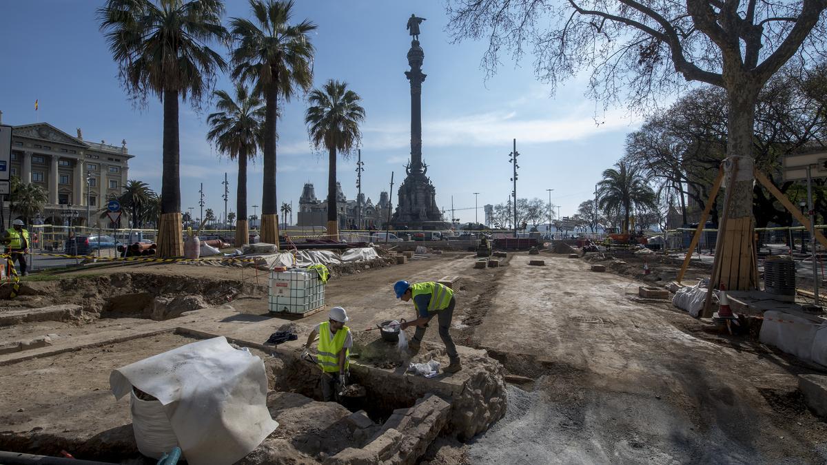 Los restos de un cuartel de 1792 bajo la Rambla