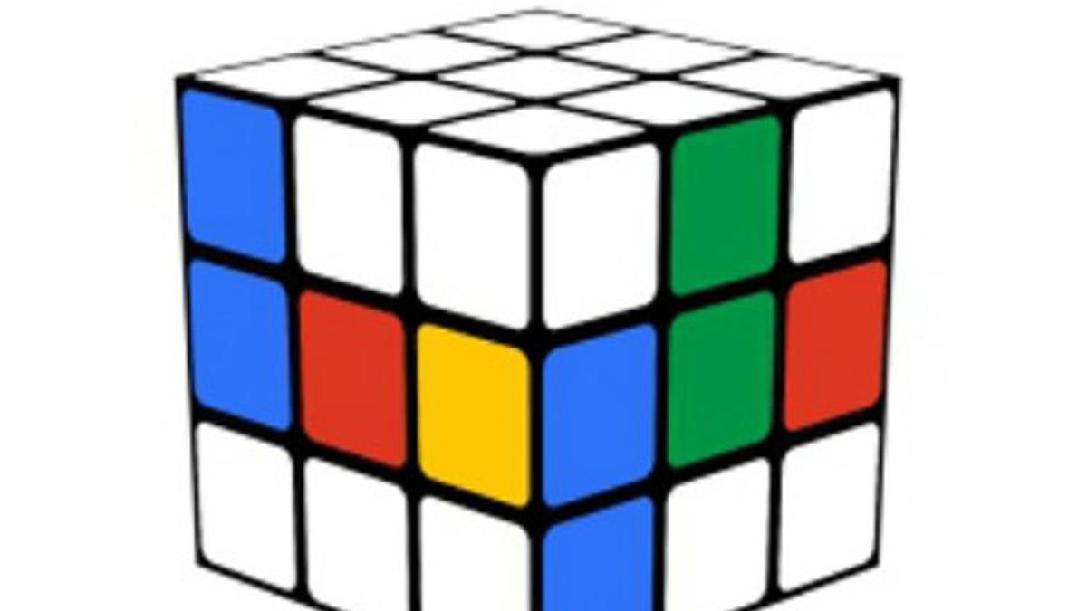 Imagen del cubo de rubik , en Google.