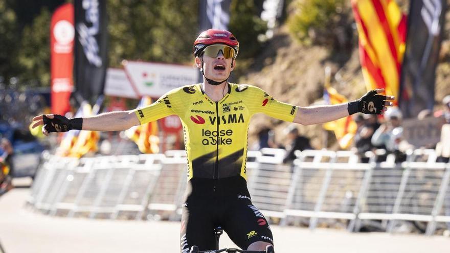 Vingegaard confirma la seva condició de favorit a la Volta a Catalunya i arrasa a Coll de Pal
