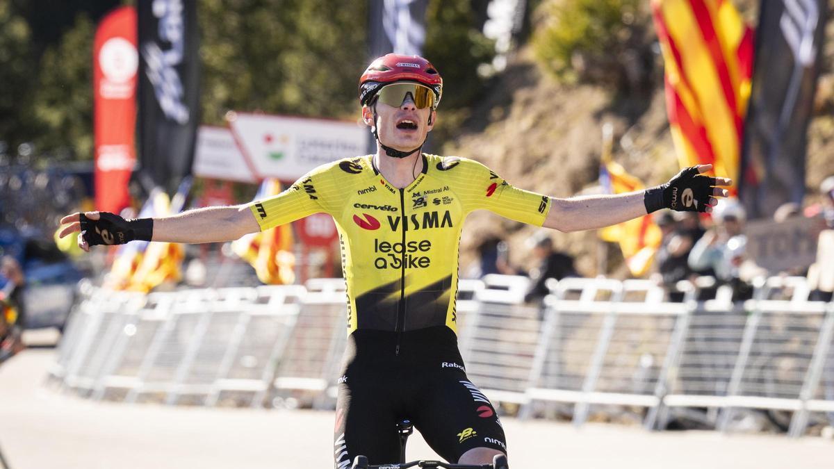 Jonas Vingegaard no ha tingut rival en l'ascensió definitiva de l'etapa