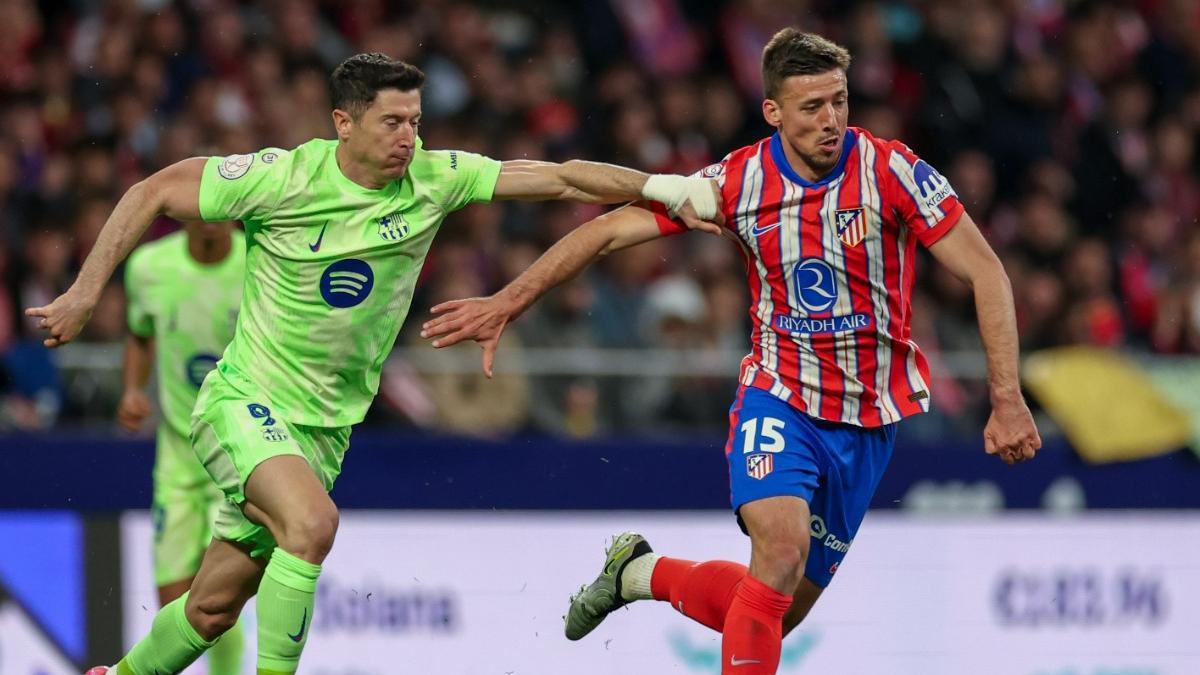 Lenglet, cara a cara con Lewandowski en la vuelta de las semifinales de la Copa del Rey