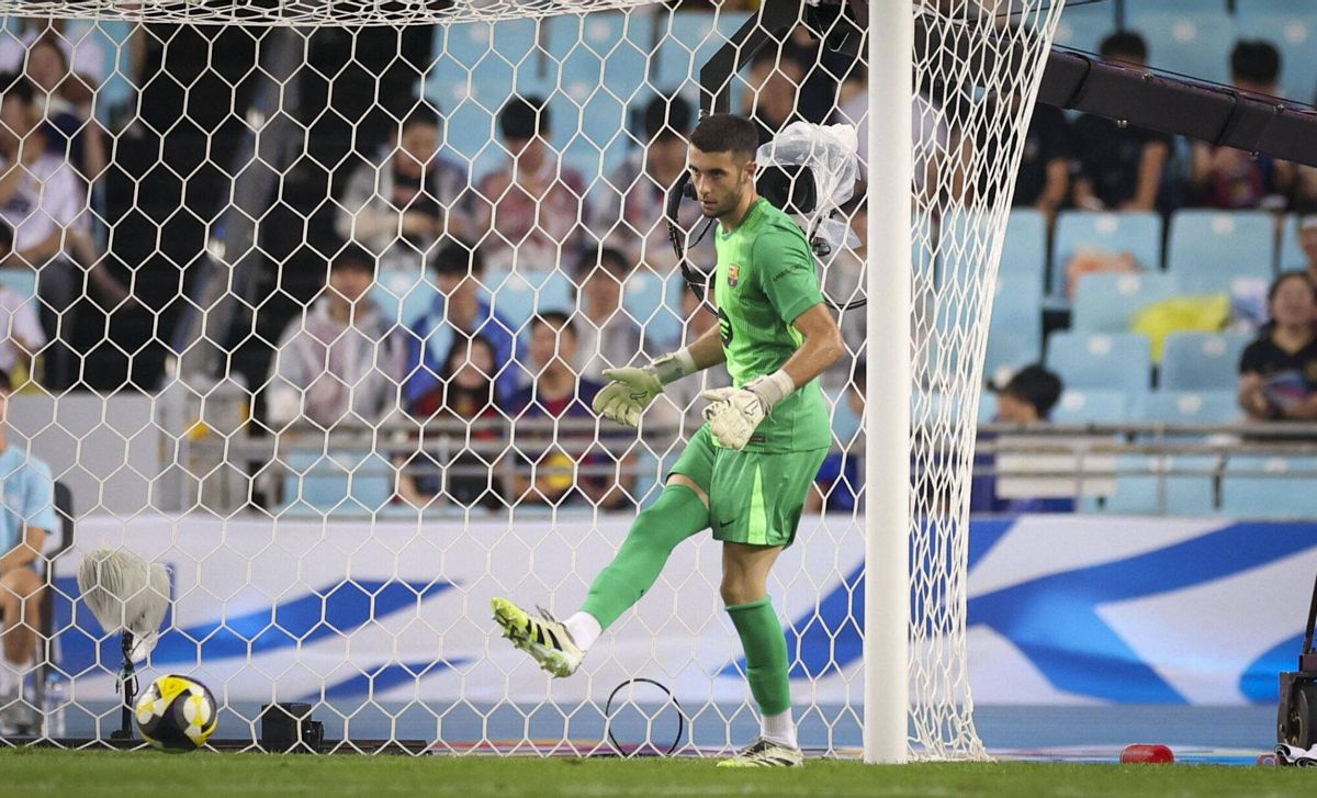 Joan Garcia, en el último amistoso de Corea del Sur.