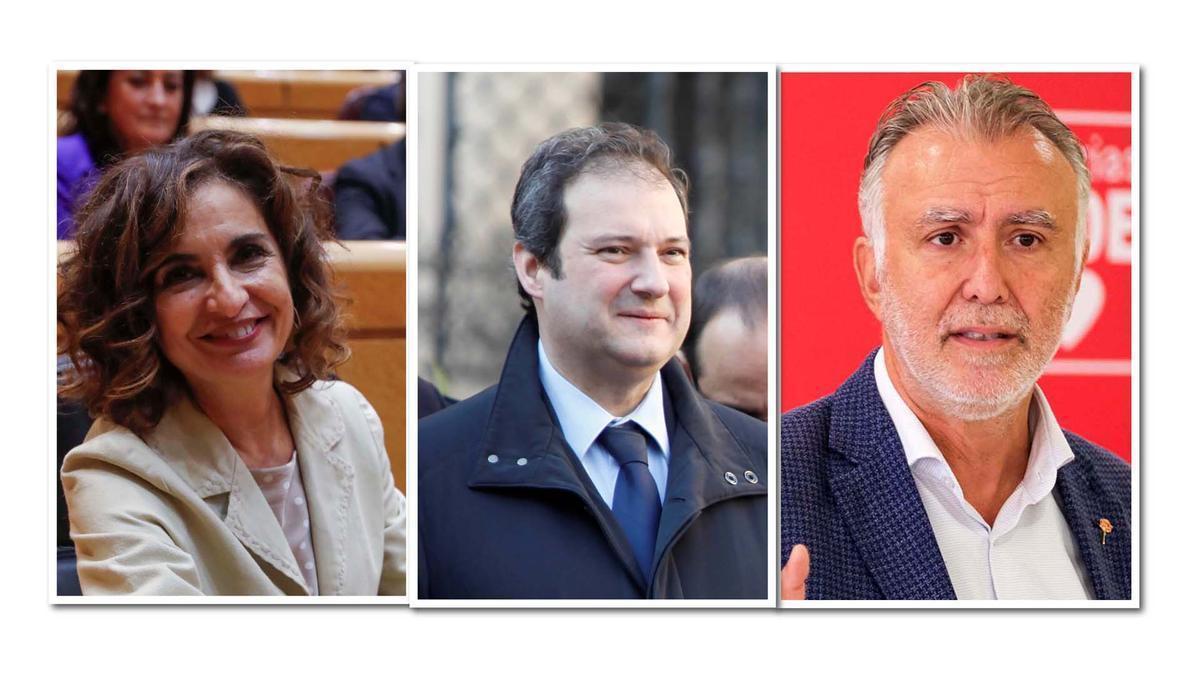 Maria Jesús Montero, Jordi Hereu i Angel Victor Torres
