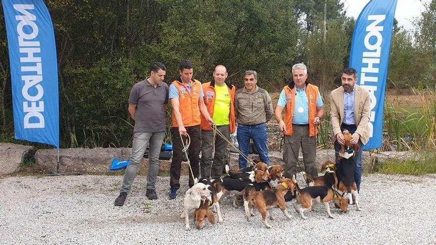 Un momento de la entrega de premios del campeonato celebrado en Valga. // Cedida