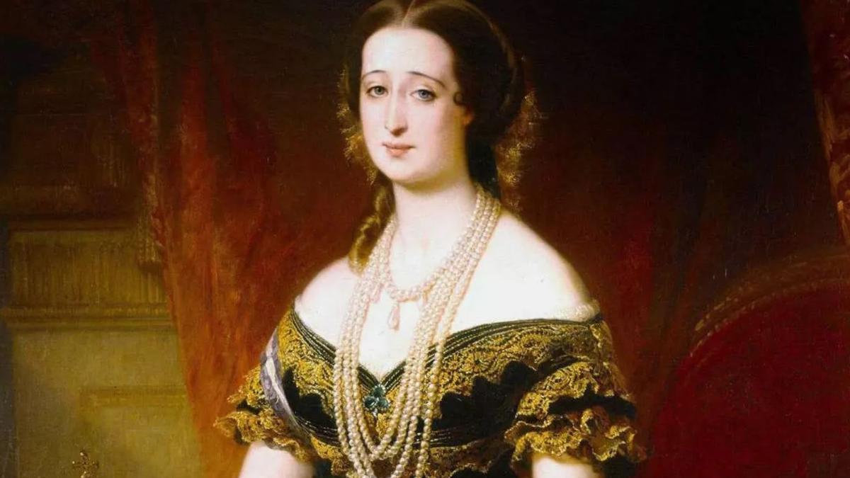 La emperatriz Eugenia de Montijo, en un cuadro de Edouard-Louis Dubufe