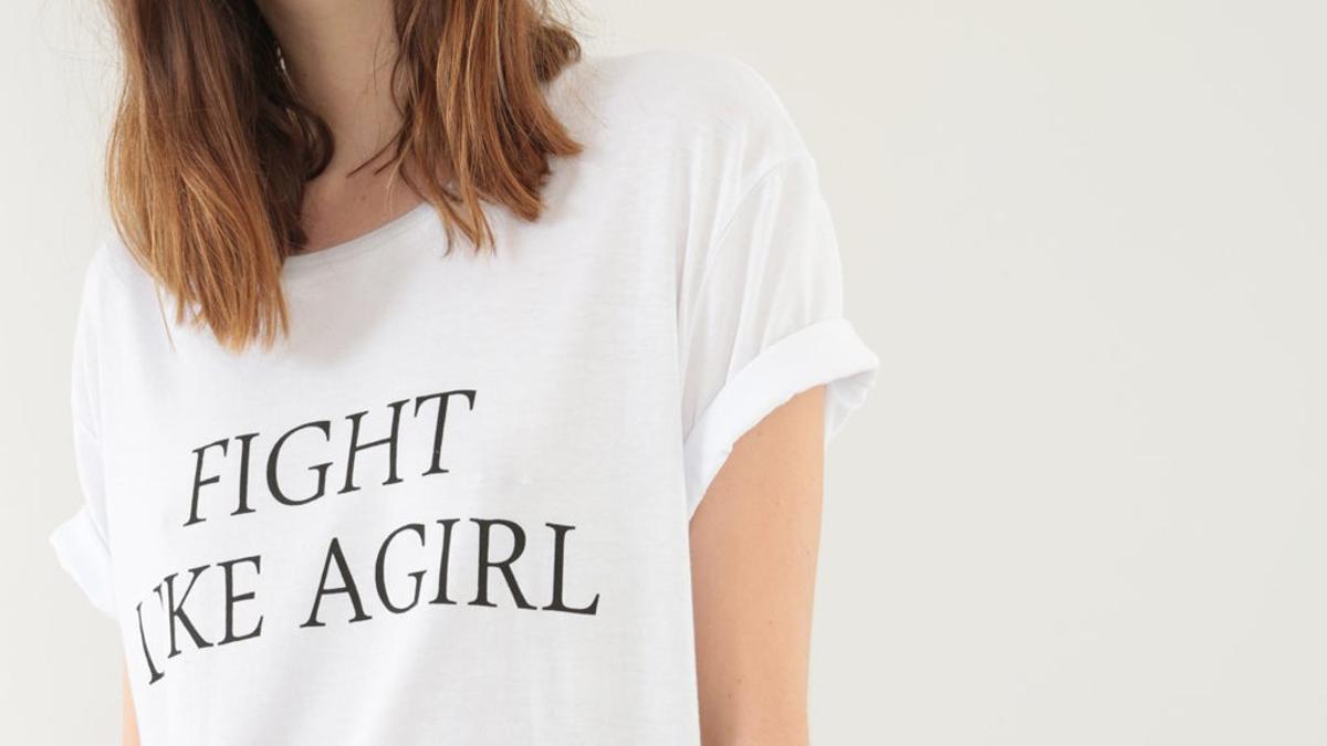 Camiseta &quot;Fight like a girl&quot;