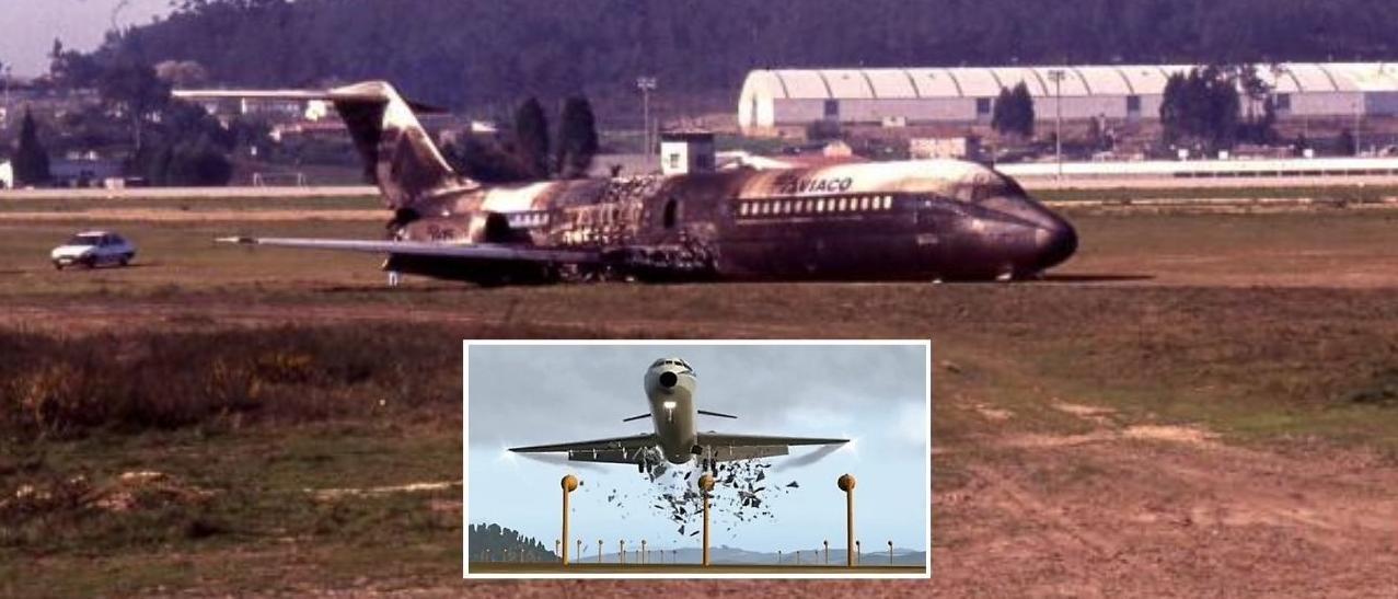 Un vídeo recrea el grave accidente del avión de Aviaco en Vigo en 1994