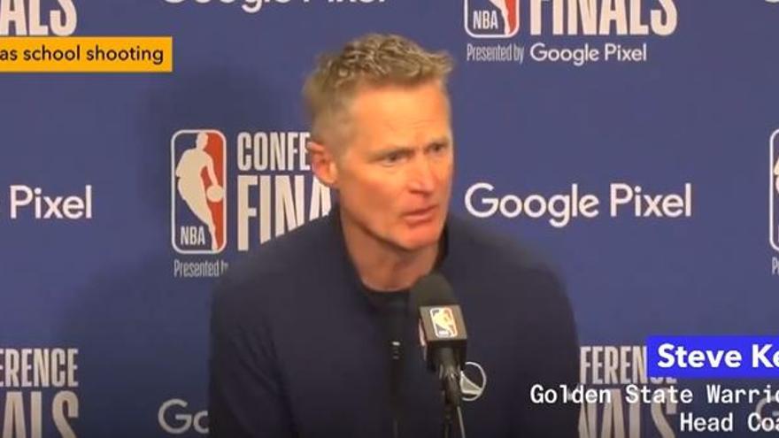 El desgarrador mensaje de Steve Kerr tras la matanza en una escuela de Texas